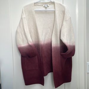 Oversized cardigan sweater